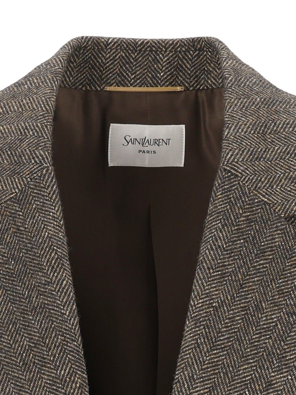 Saint Laurent Women Herringbone Wool Jacket SAINT LAURENT