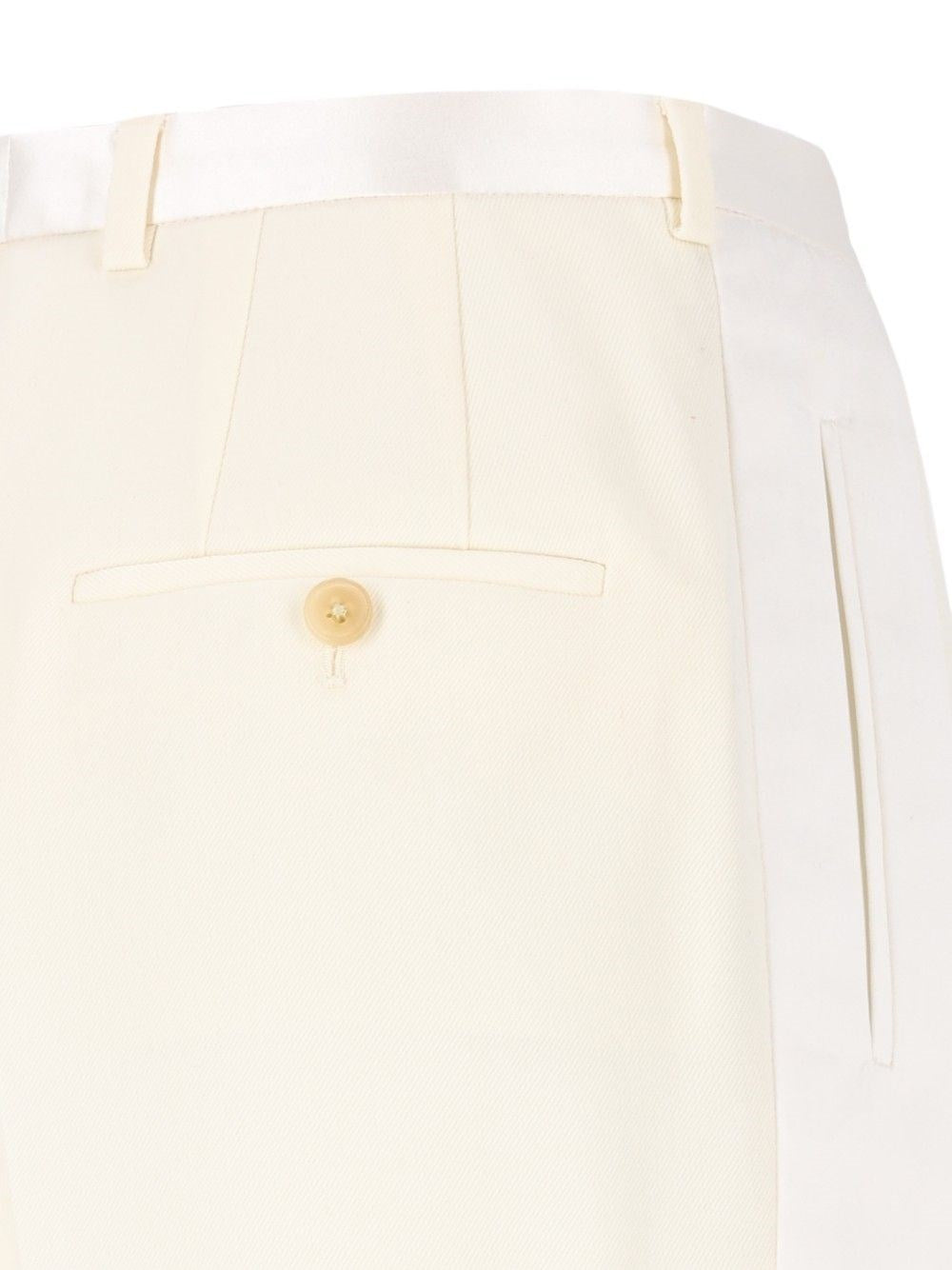 Celine Women Hepburn Tuxedo Trousers In Diagonal Wool CELINE