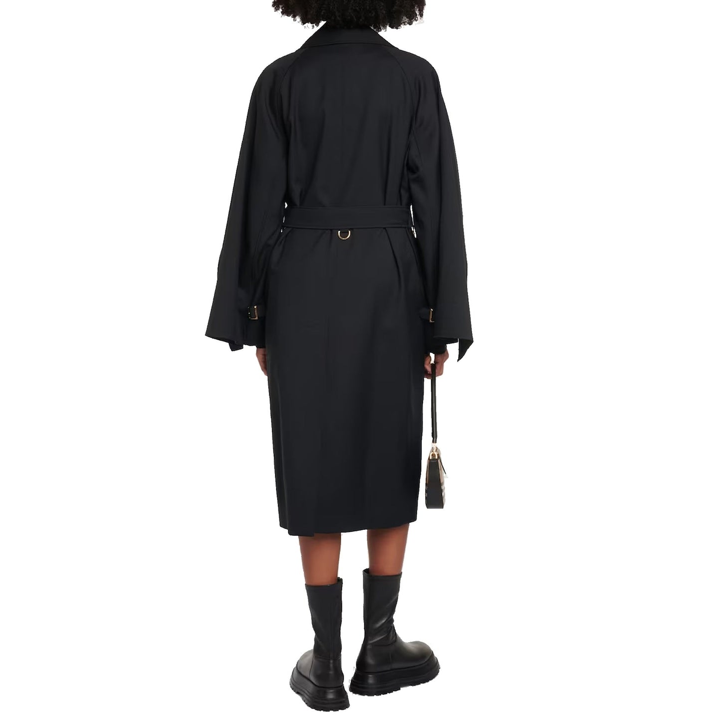 Burberry Blend Wool Trench Coat Women BURBERRY