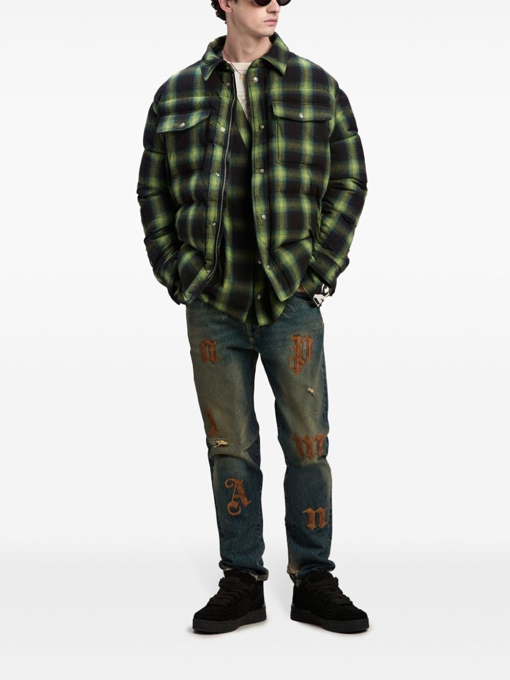 Palm Angels Men `Vertigo` Padded Shirt PALM ANGELS