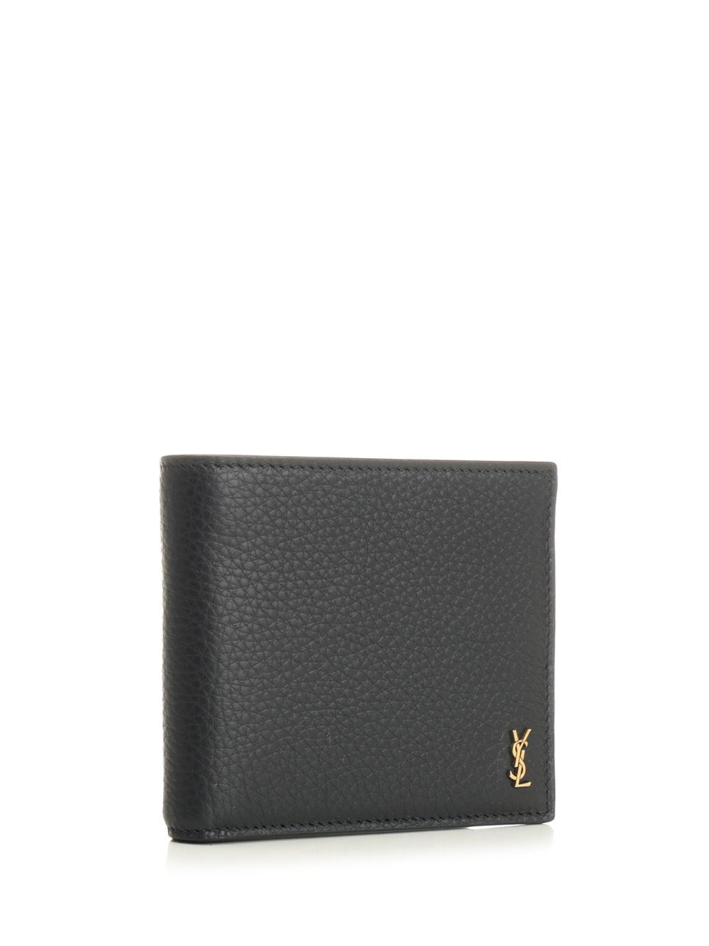 Saint Laurent Men Leather Bifold Wallet SAINT LAURENT