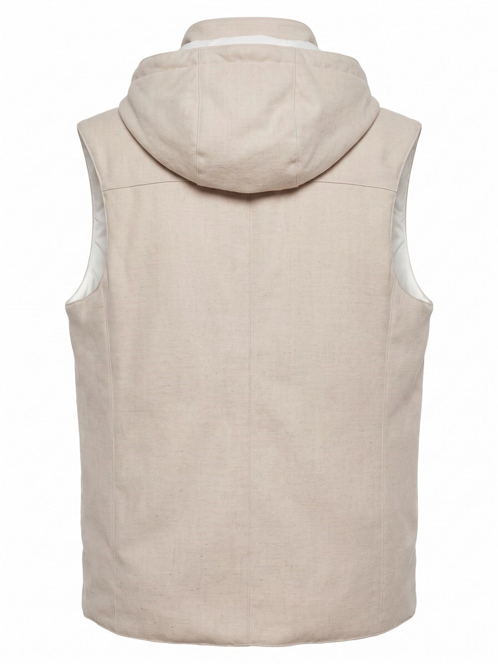 Brunello Cucinelli Men Hooded Wool Flannel Down Vest BRUNELLO CUCINELLI