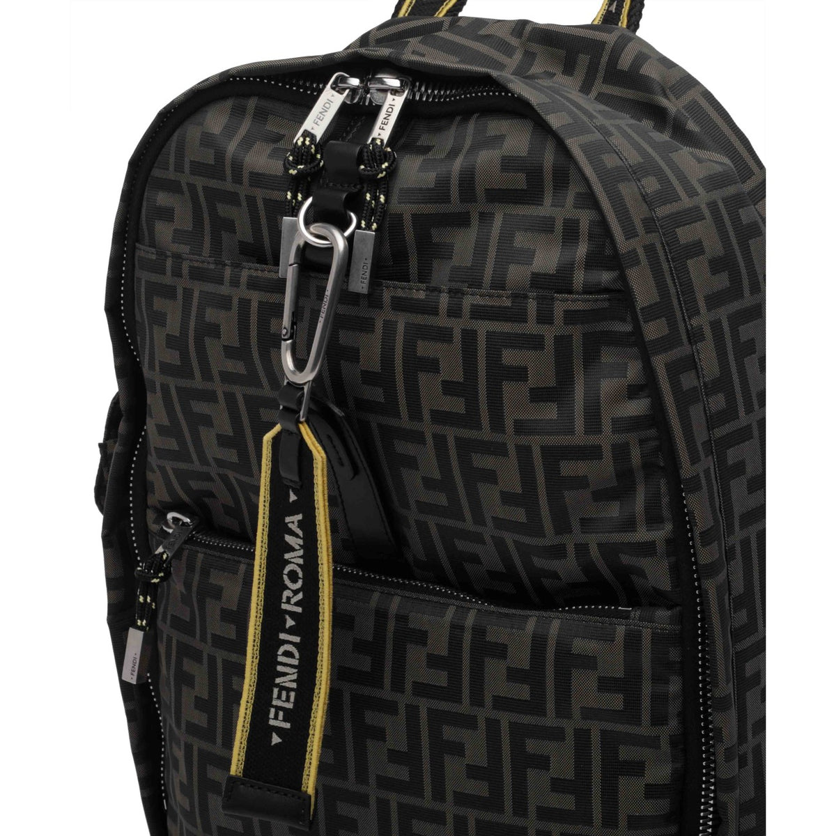 Fendi Men Fendi Climb Backpack In Ff Canvas FENDI