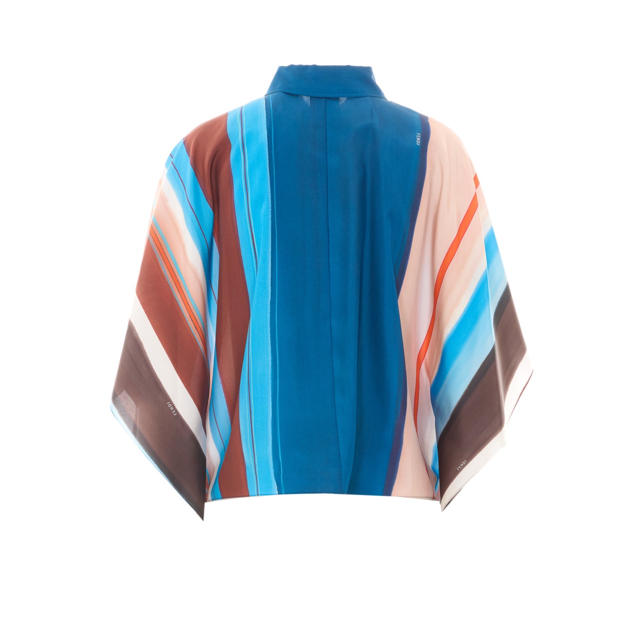 Fendi Women Fendi Logo Shirt With Venetian Stripes Motif FENDI
