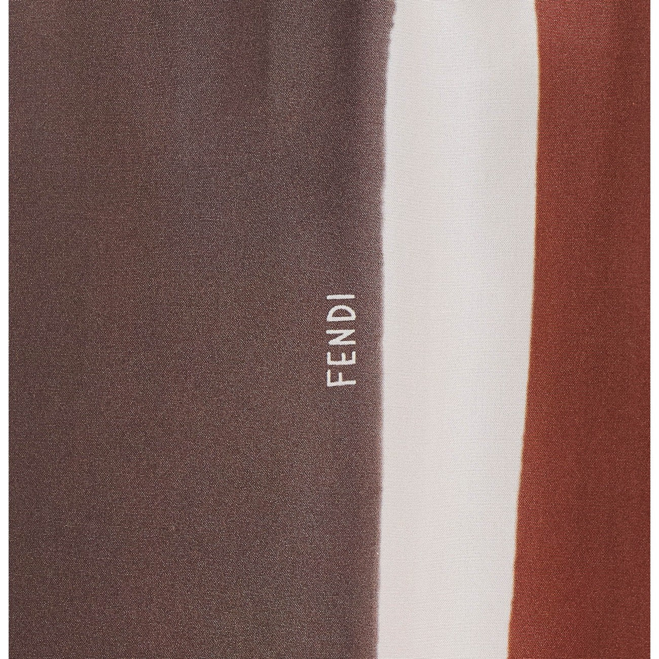 Fendi Women Fendi Logo Shorts With Venetian Stripes Motif FENDI
