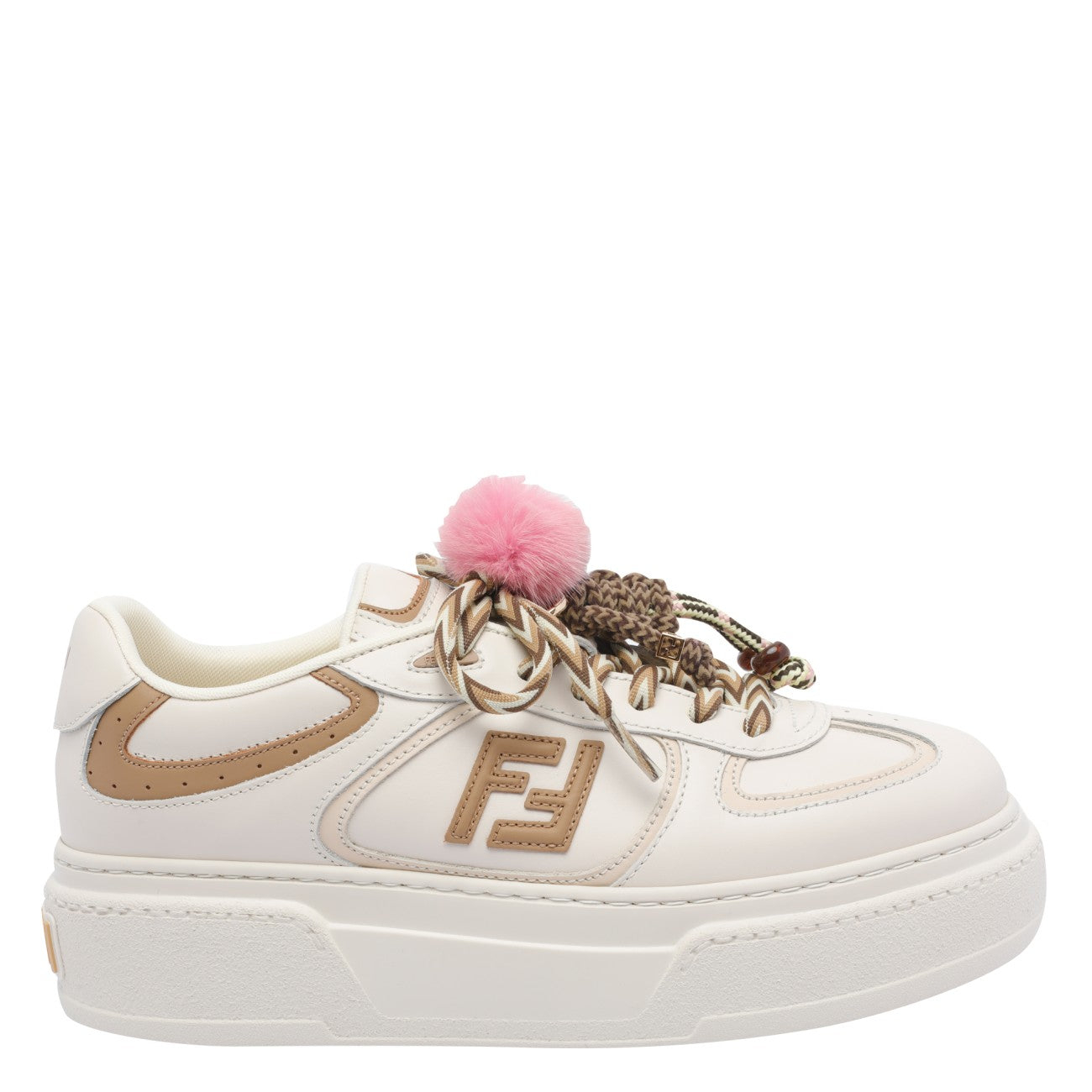 Fendi Women Fendi Match Platform Sneakers With Charm FENDI