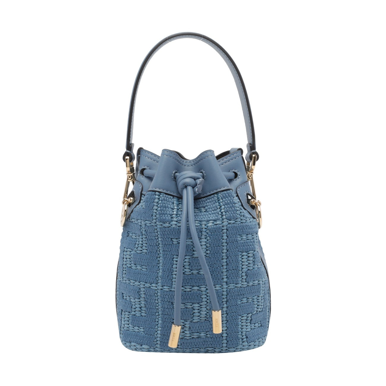 Fendi Women Fendi Mon Tresor Mini Rafia Bucket Bag FENDI