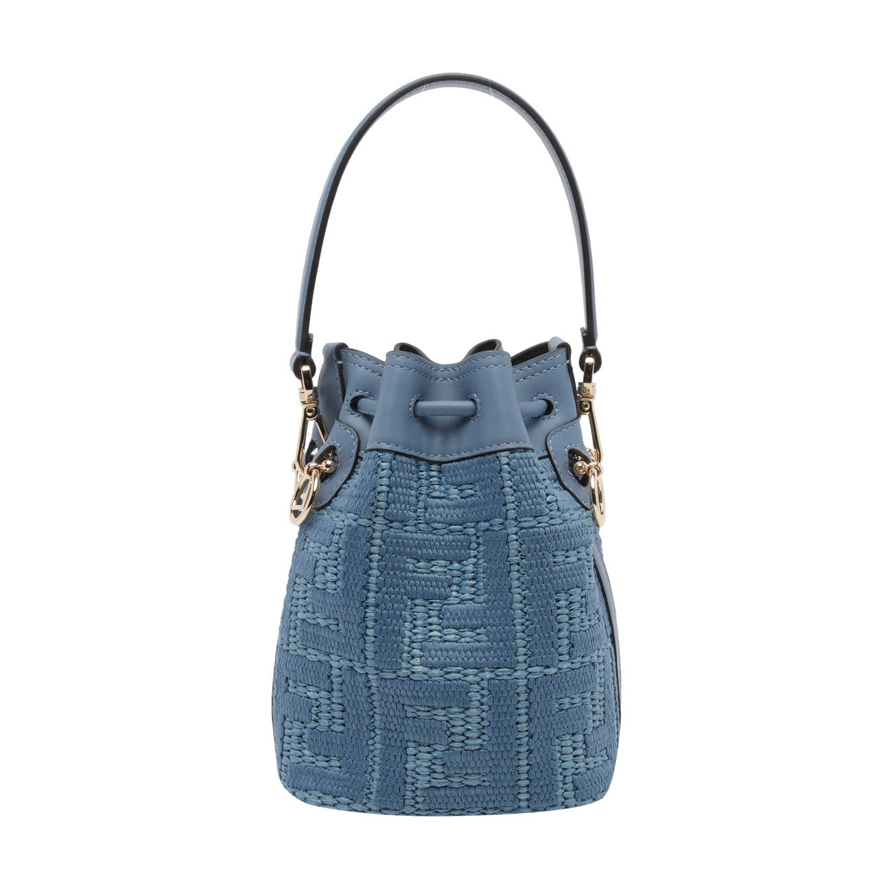 Fendi Women Fendi Mon Tresor Mini Rafia Bucket Bag FENDI