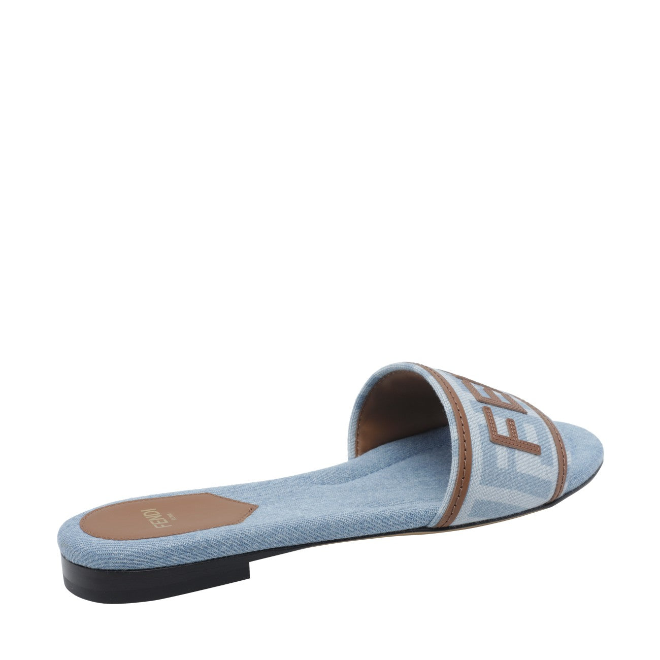 Fendi Women Fendi Sunshine Denim Effect Ff Sandals FENDI