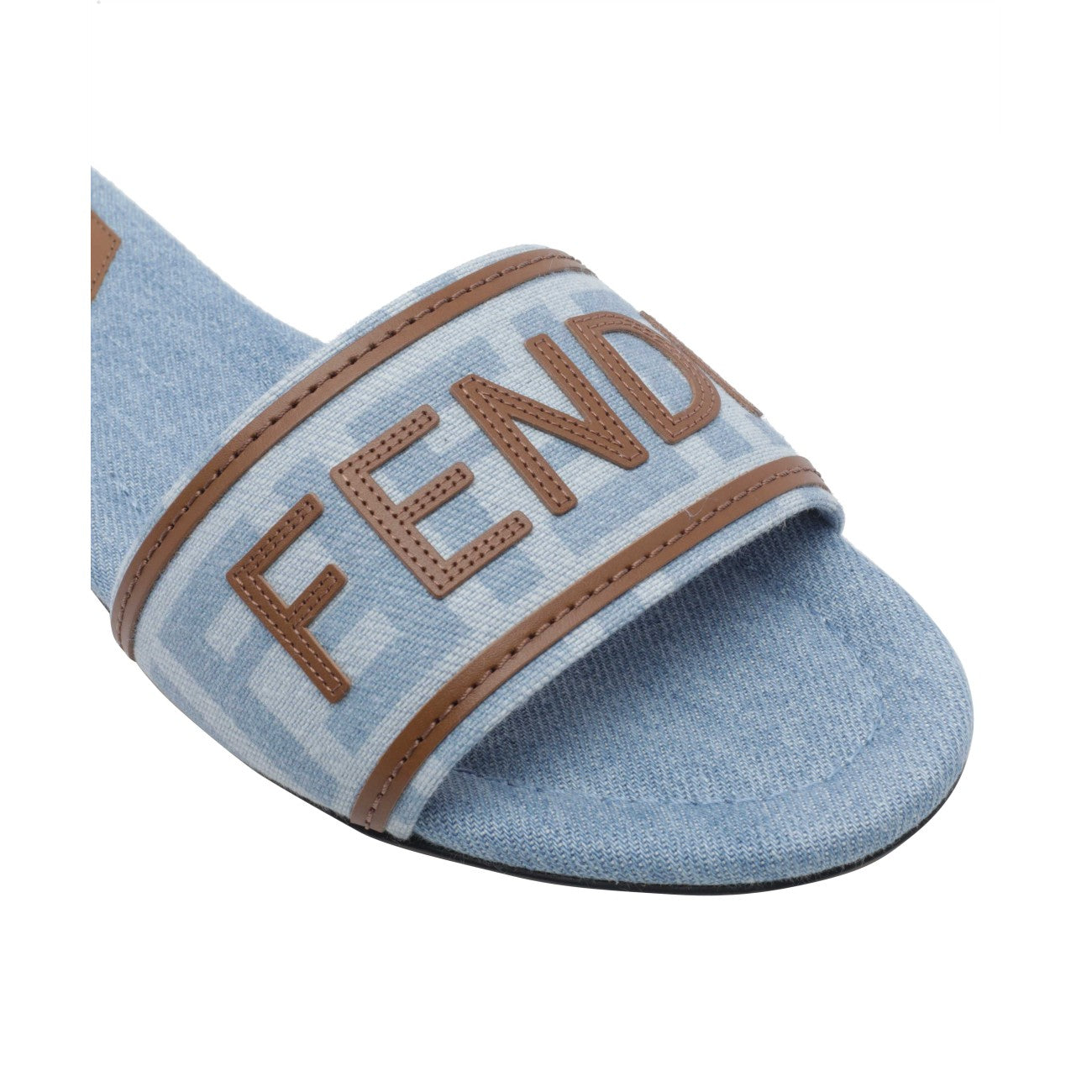 Fendi Women Fendi Sunshine Denim Effect Ff Sandals FENDI