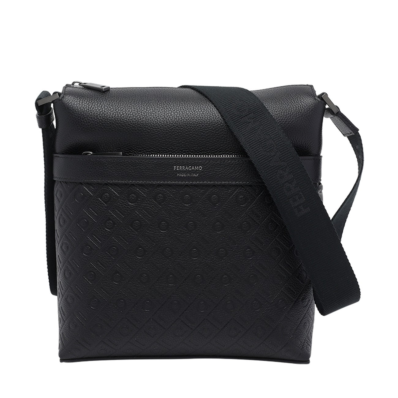 Ferragamo Men Ferragamo Monogram Messenger Bag FERRAGAMO