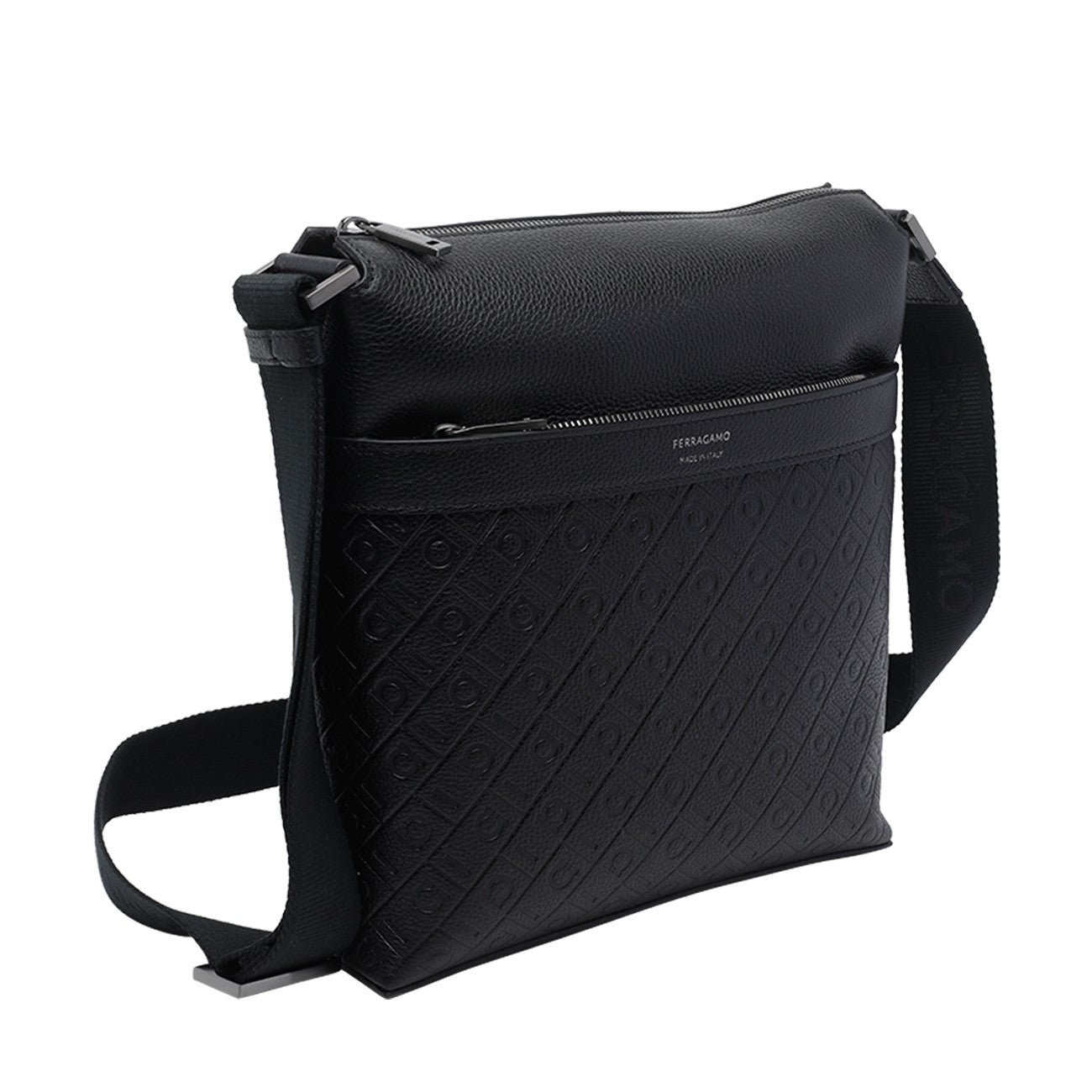 Ferragamo Men Ferragamo Monogram Messenger Bag FERRAGAMO