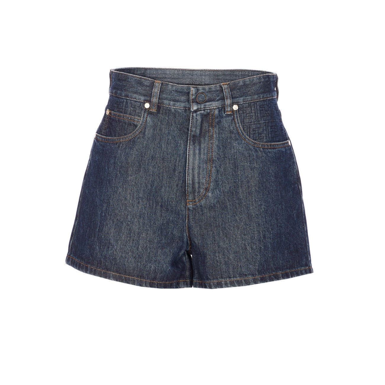 Fendi Women Ff Denim Shorts FENDI