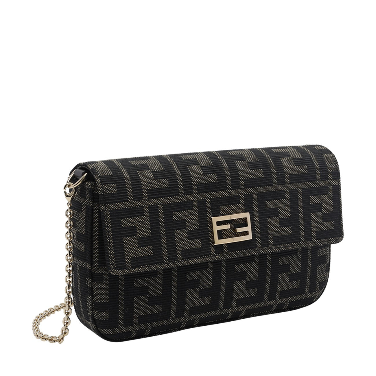 Fendi Women Ff Jacquard Tube Wallet On Chain FENDI