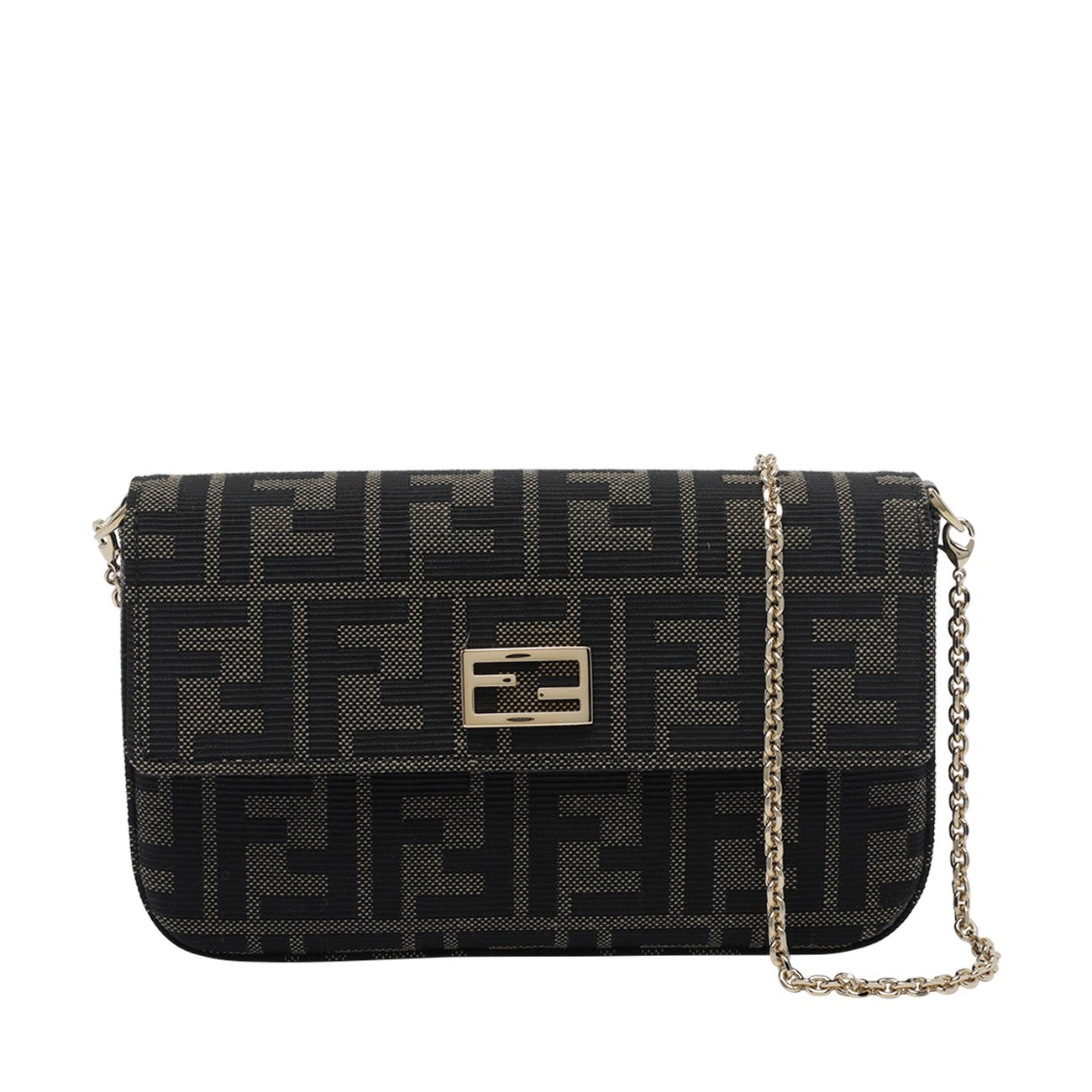 Fendi Women Ff Jacquard Tube Wallet On Chain FENDI