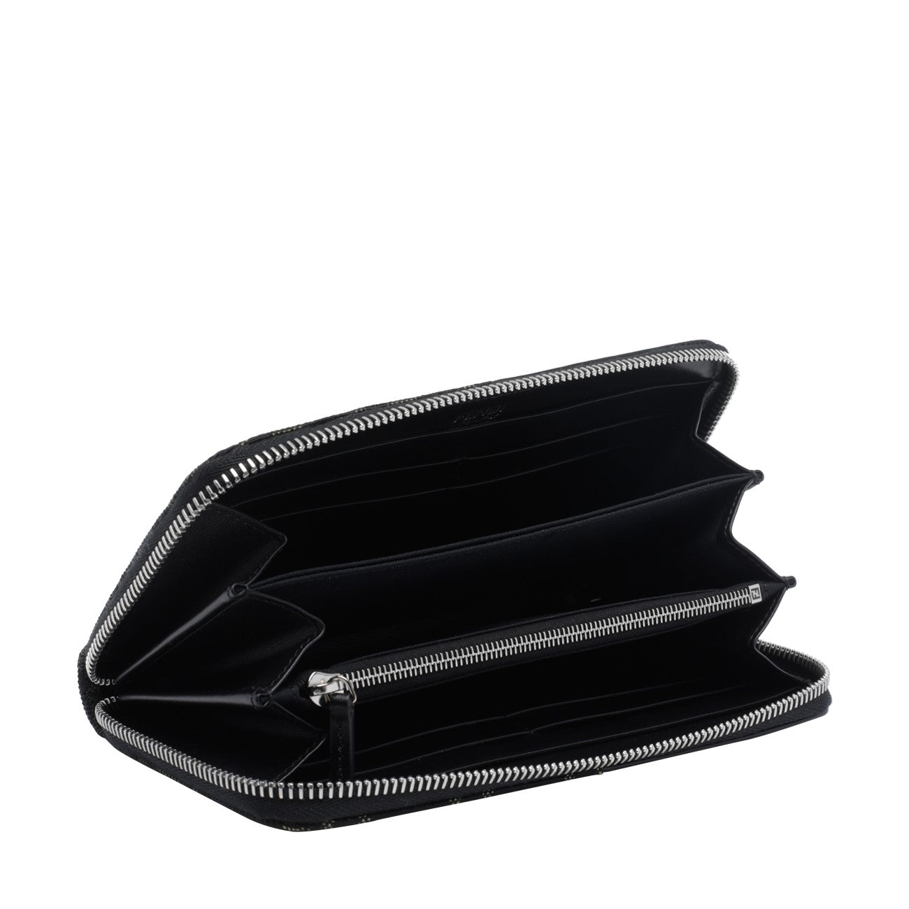 Fendi Men Ff Jacquard Zip Wallet FENDI
