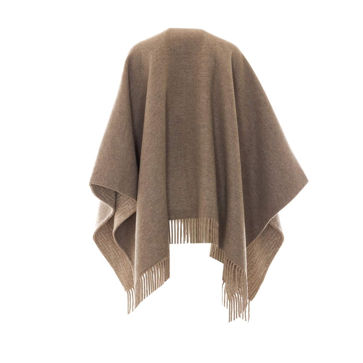 Fendi Women Ff Wool And Cashmere Reversible Poncho FENDI