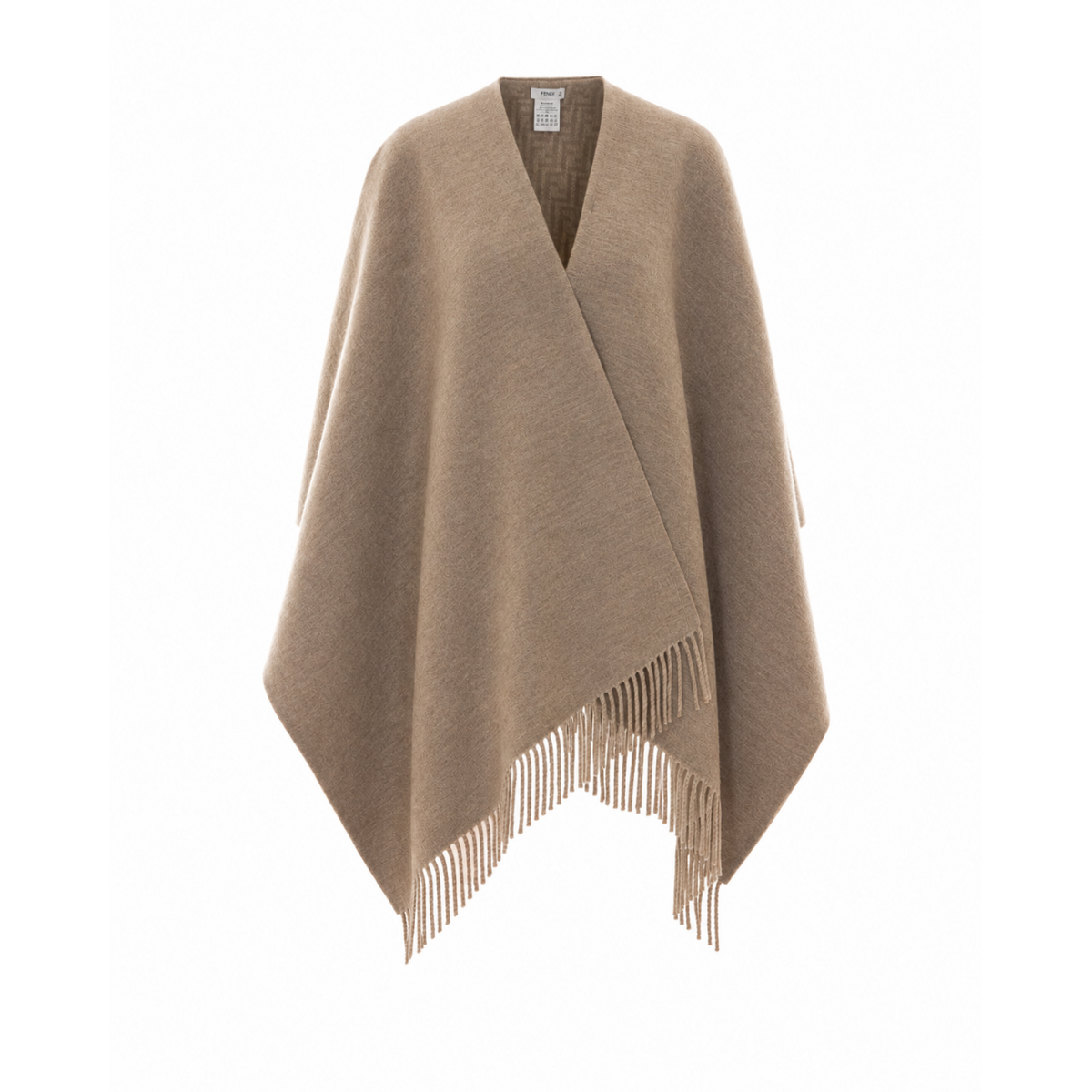 Fendi Women Ff Wool And Cashmere Reversible Poncho FENDI