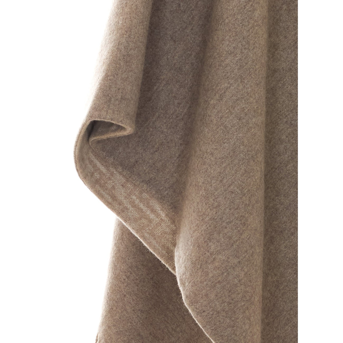 Fendi Women Ff Wool And Cashmere Reversible Poncho FENDI