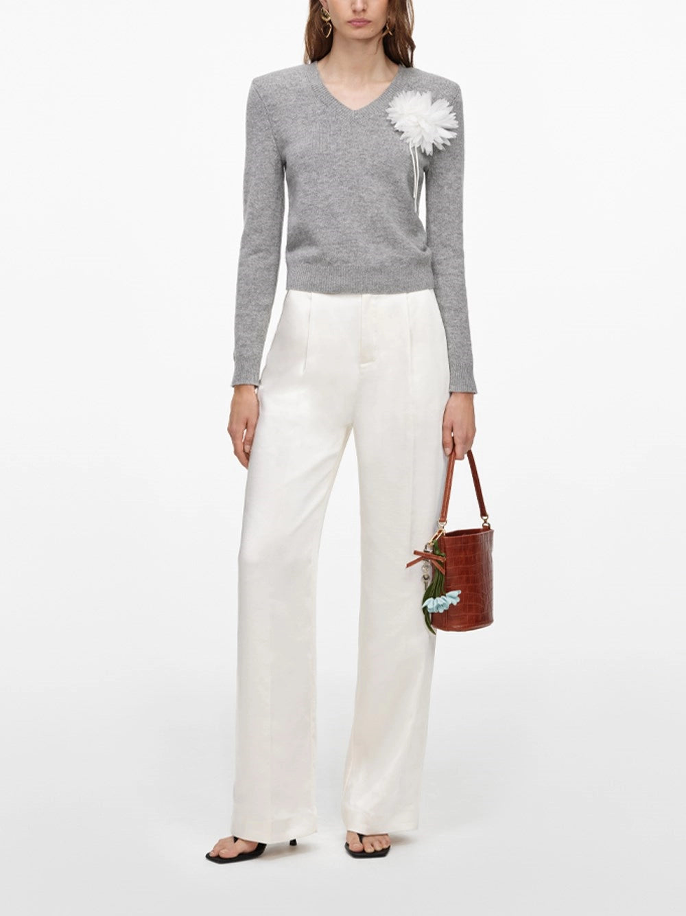 Self-Portrait Women Flower Wool Jumper SELF-PORTRAIT