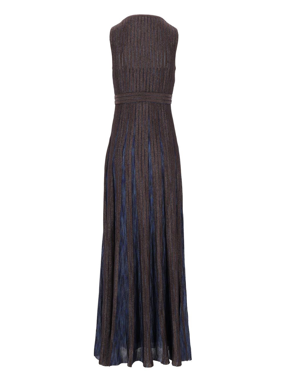 Missoni Women Long Lamé Viscose Dress With A Belt MISSONI