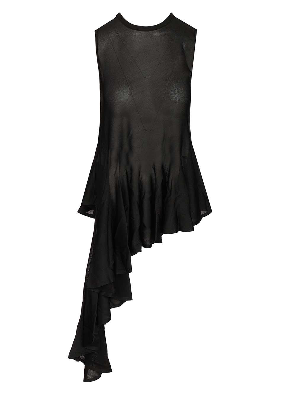 Alaïa Women Asymmetrical Top With Godet ALAIA
