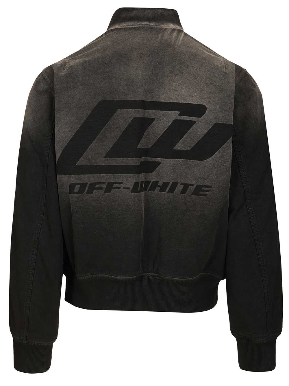 Off-White Men Owr Grad Cot Reg Bomber Black OFF-WHITE