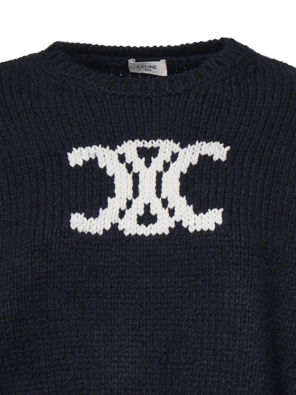 Celine Women Triomphe Jacquard Knit CELINE