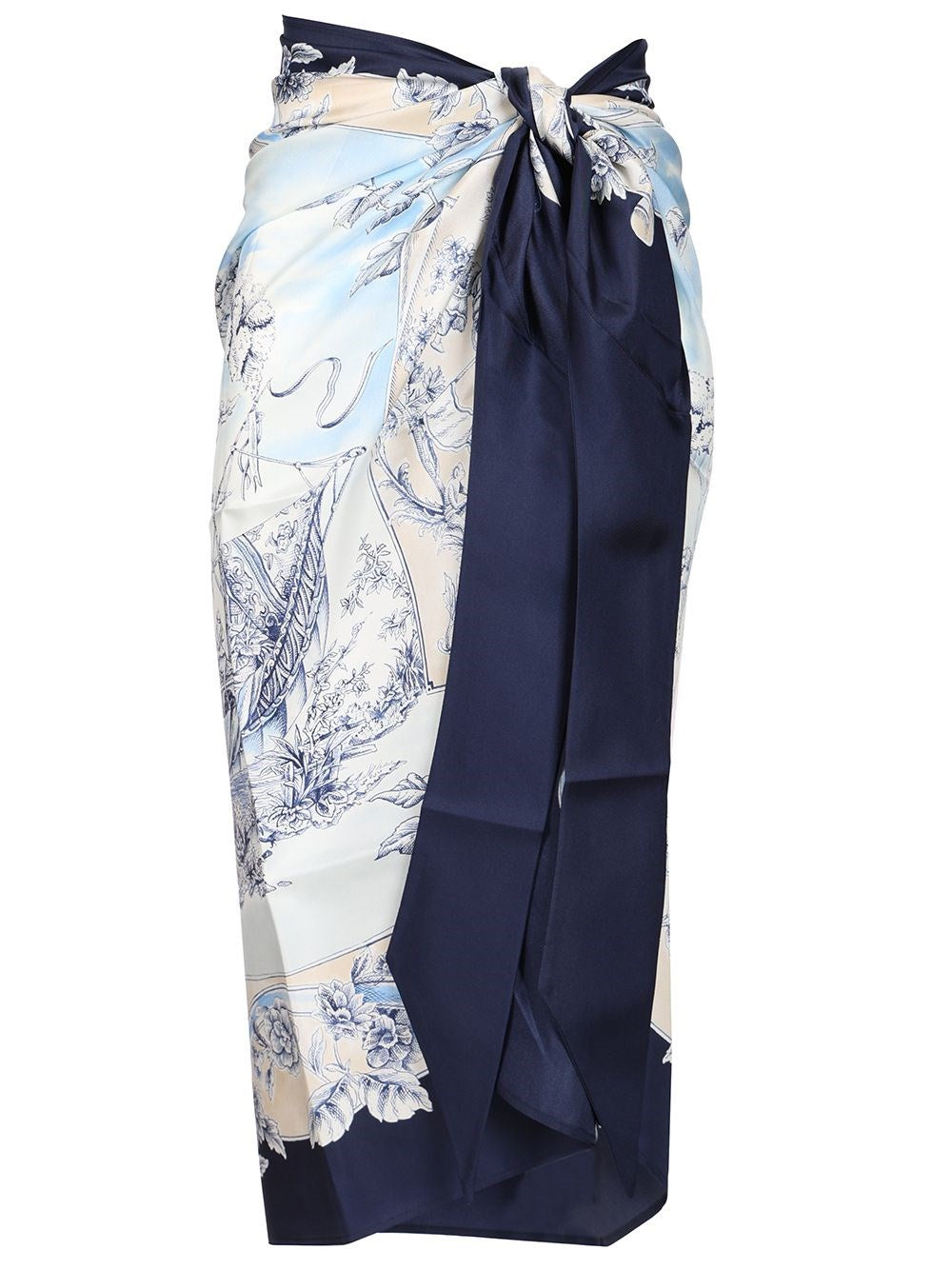 Ferragamo Women Pareo With "Travel" Print FERRAGAMO
