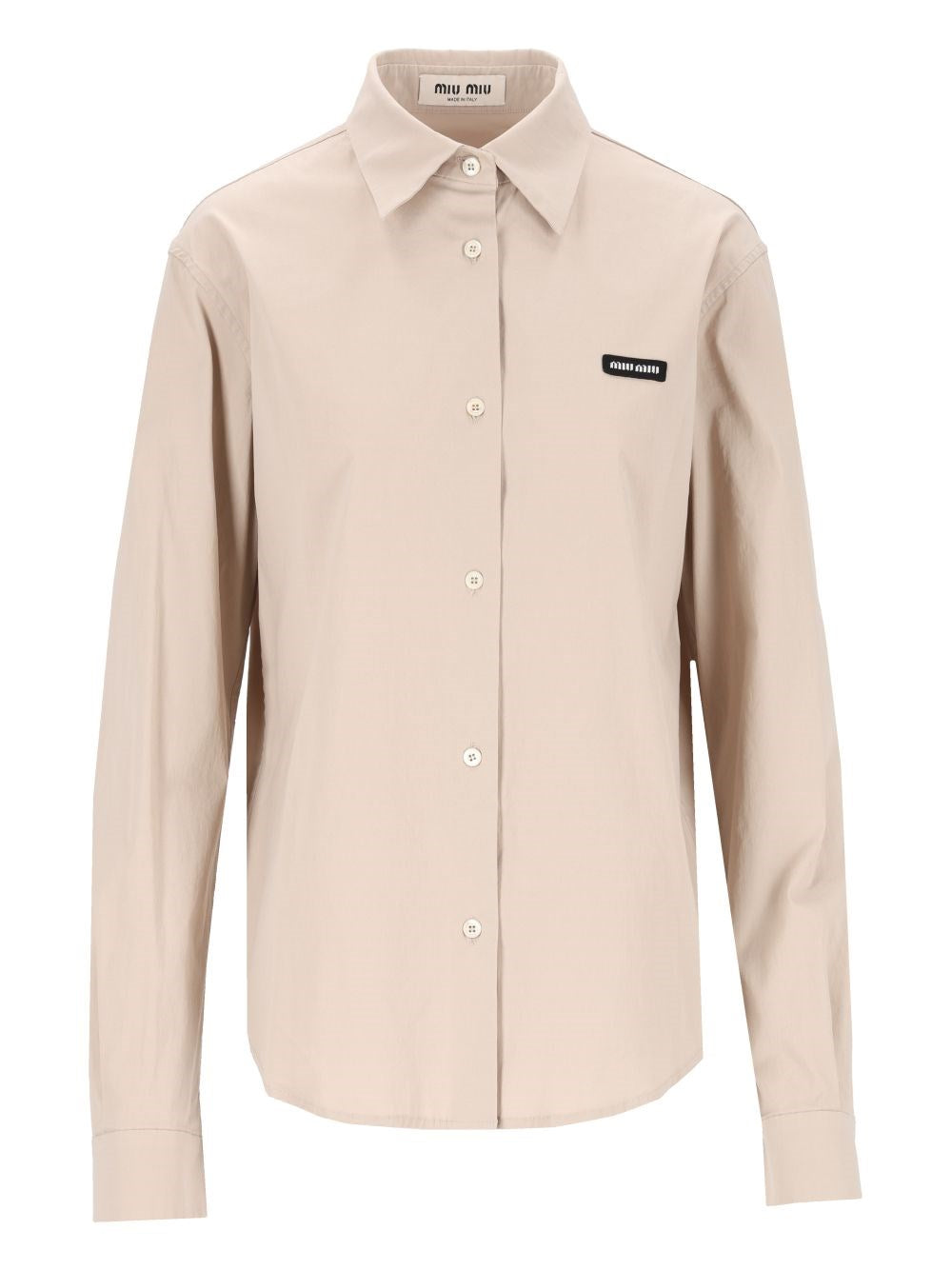 Miu Miu Women Stretch Poplin Shirt MIU MIU