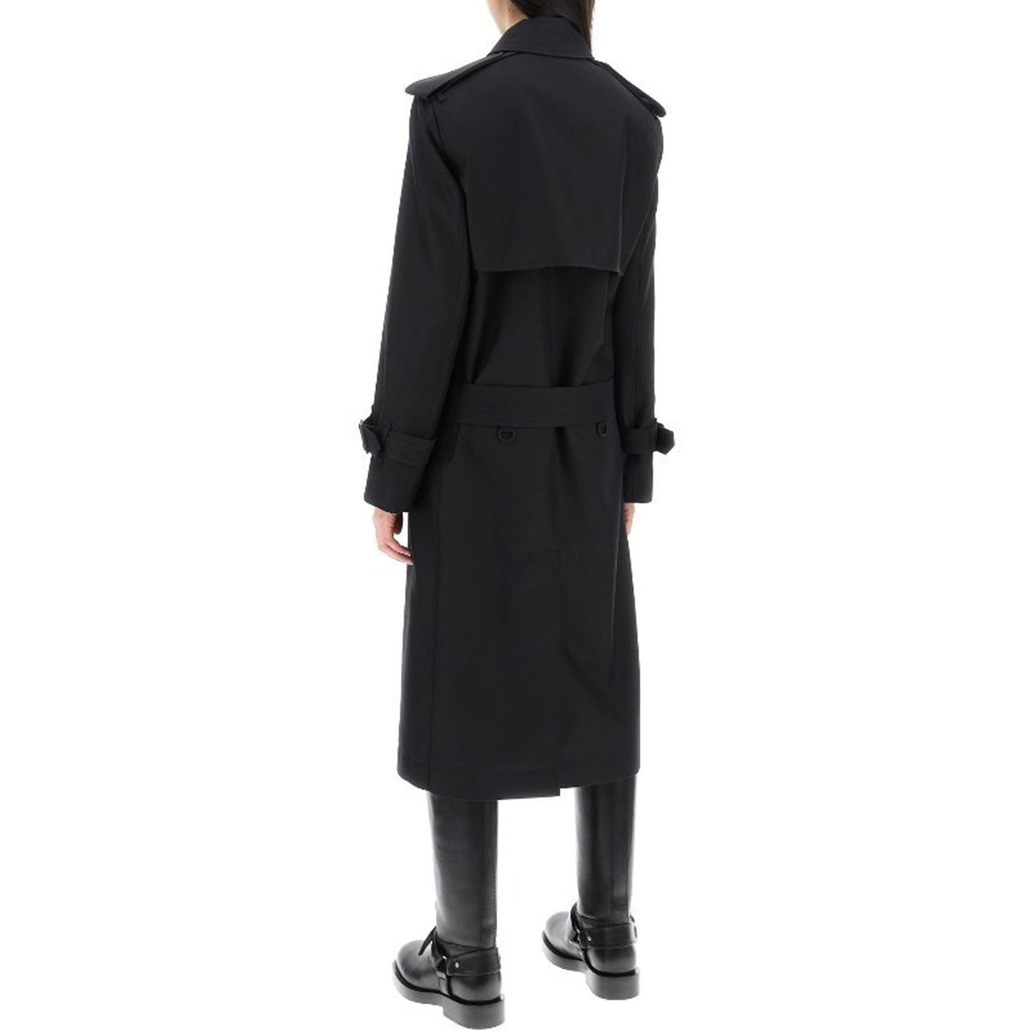 Burberry Blend Silk Trench Coat Women BURBERRY