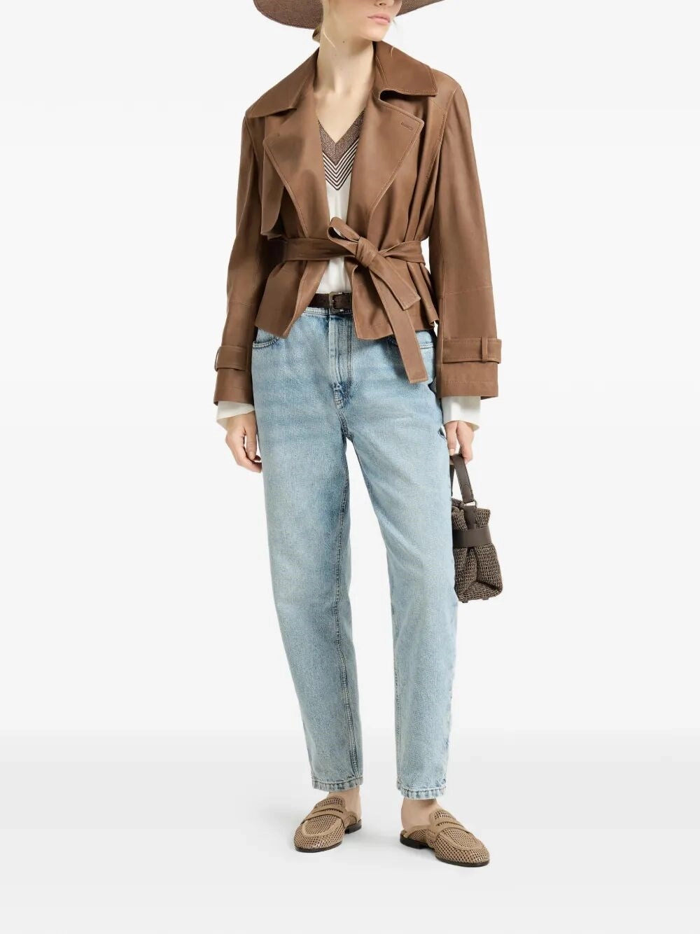Brunello Cucinelli Women Baggy Tapered Jeans BRUNELLO CUCINELLI
