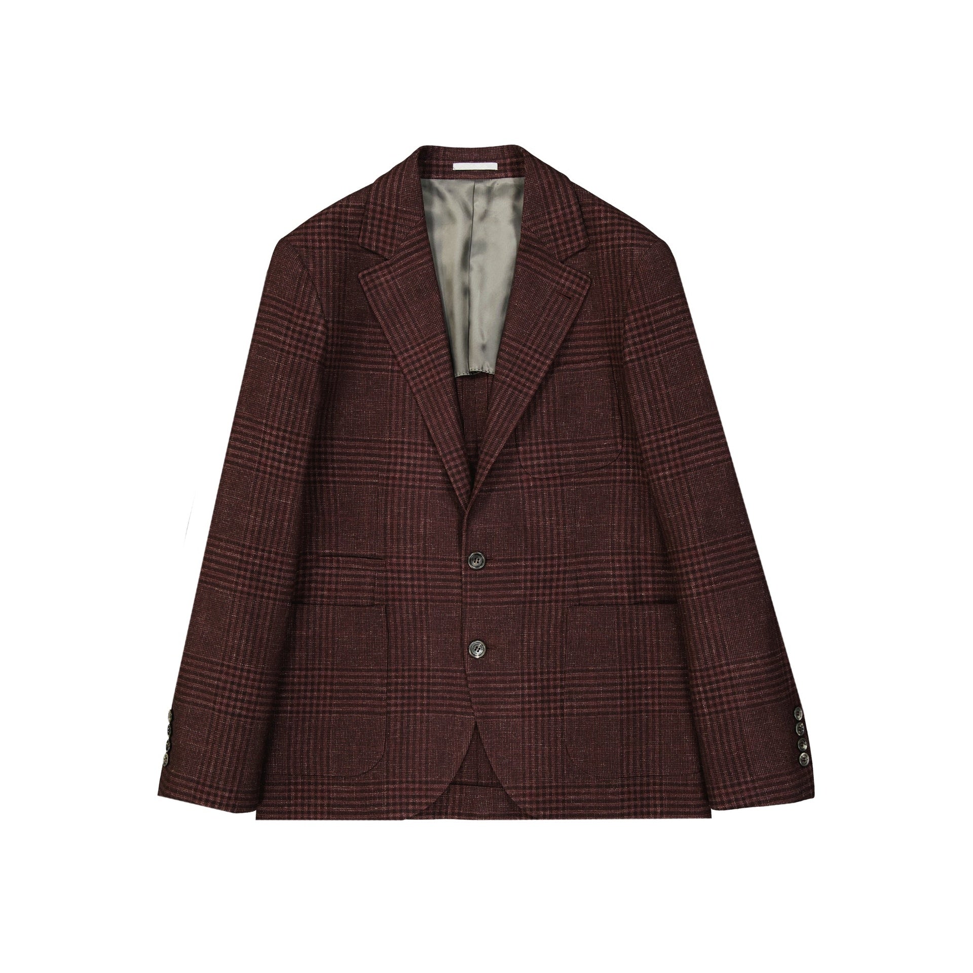 Brunello Cucinelli Tartan Wool Jacket Men BRUNELLO CUCINELLI
