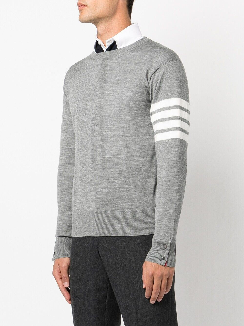 Thom Browne Men '4-Bar' Merino Wool Sweater THOM BROWNE
