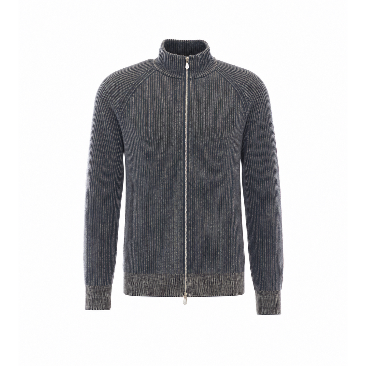 Brunello Cucinelli Men Fisherman's Rib Zipped Cardigan BRUNELLO CUCINELLI
