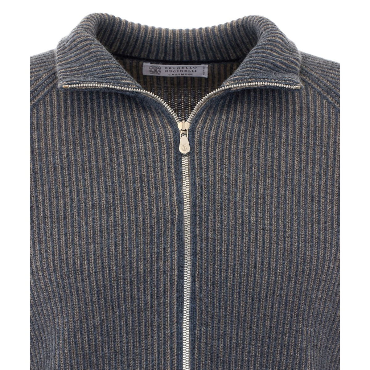 Brunello Cucinelli Men Fisherman's Rib Zipped Cardigan BRUNELLO CUCINELLI