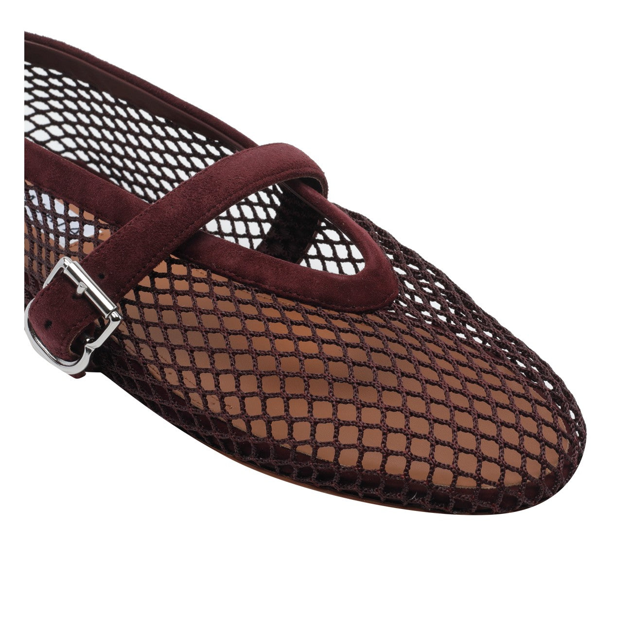 Alaia Women Fishnet Flat Ballets ALAIA