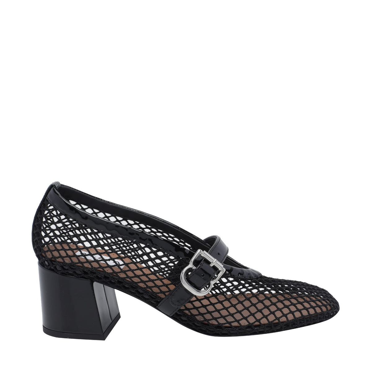 Alaia Women Fishnet Mary Jane