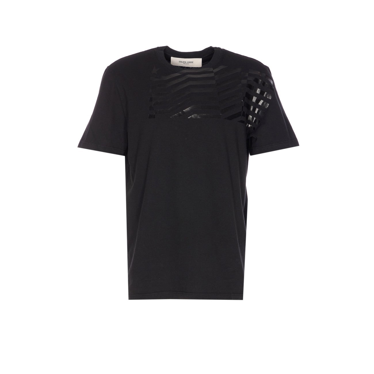 Golden Goose Men Flag Print Journey Regular T-Shirt GOLDEN GOOSE