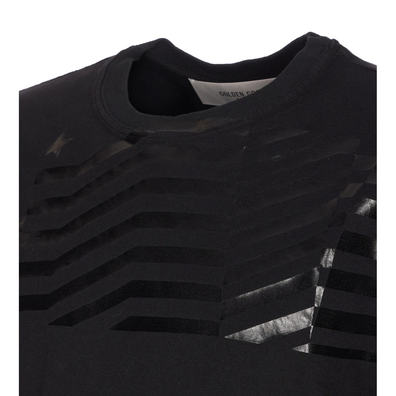 Golden Goose Men Flag Print Journey Regular T-Shirt GOLDEN GOOSE