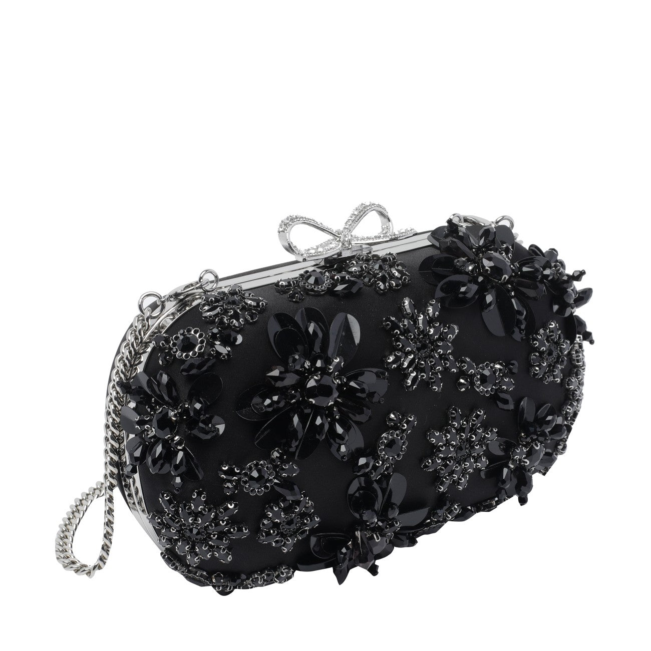 Self Portrait Women Floral Crystal Clutch SELF-PORTRAIT