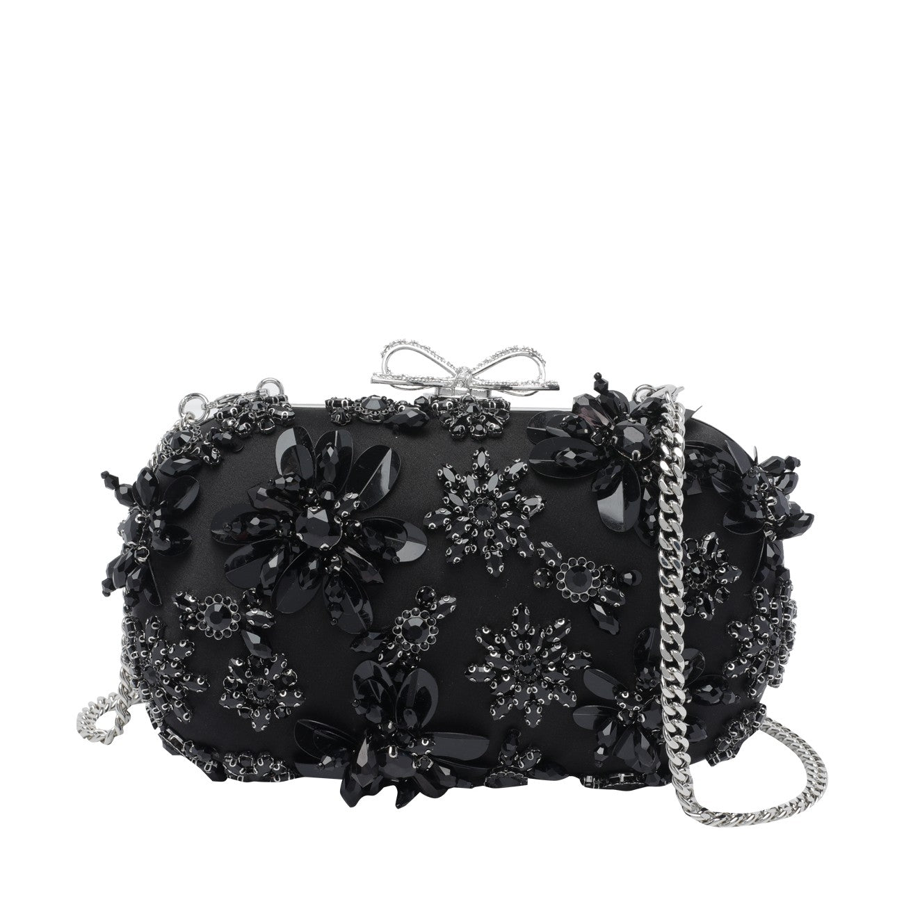 Self Portrait Women Floral Crystal Clutch SELF-PORTRAIT