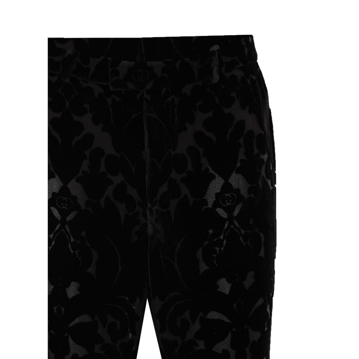 Gucci Women Floral Print Velour Devore' Pants GUCCI