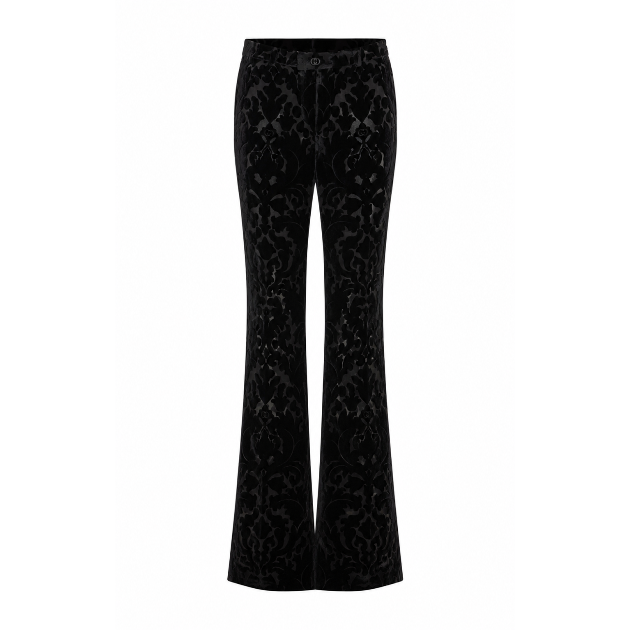 Gucci Women Floral Print Velour Devore' Pants GUCCI