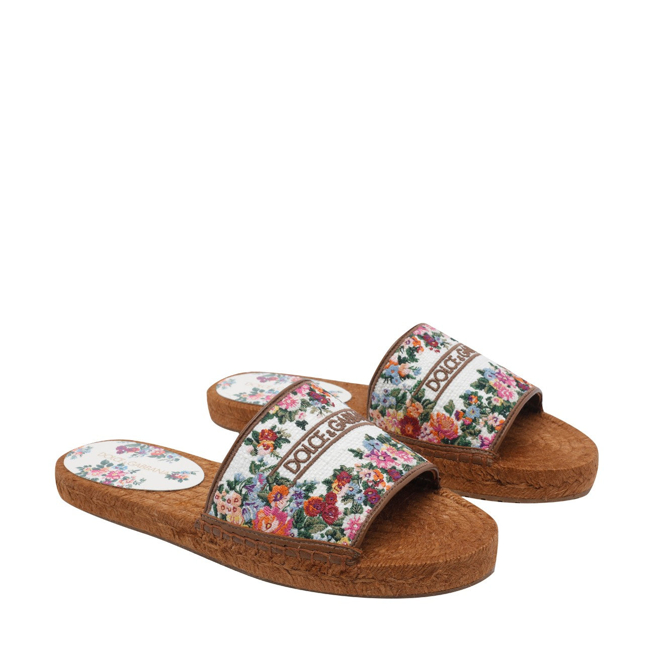 Dolce&Gabbana Women Floreal Logo Sandals DOLCE & GABBANA