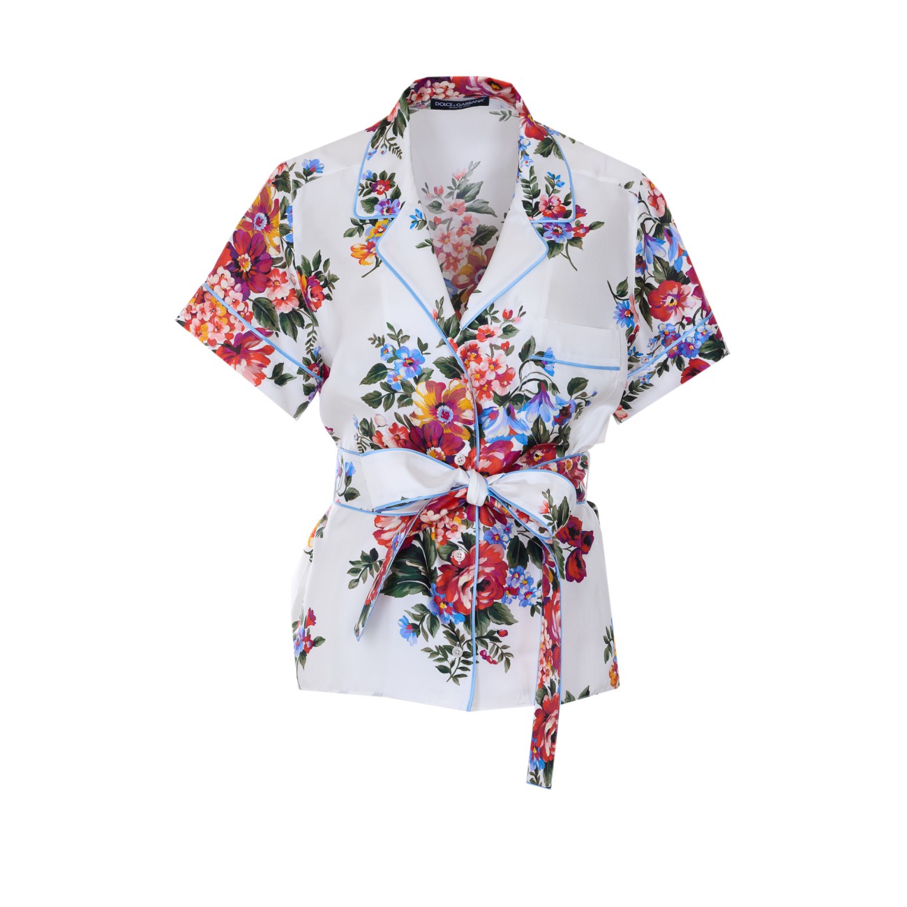 Dolce&Gabbana Women Flower Bouquet-Print Twill Vanity Shirt DOLCE & GABBANA
