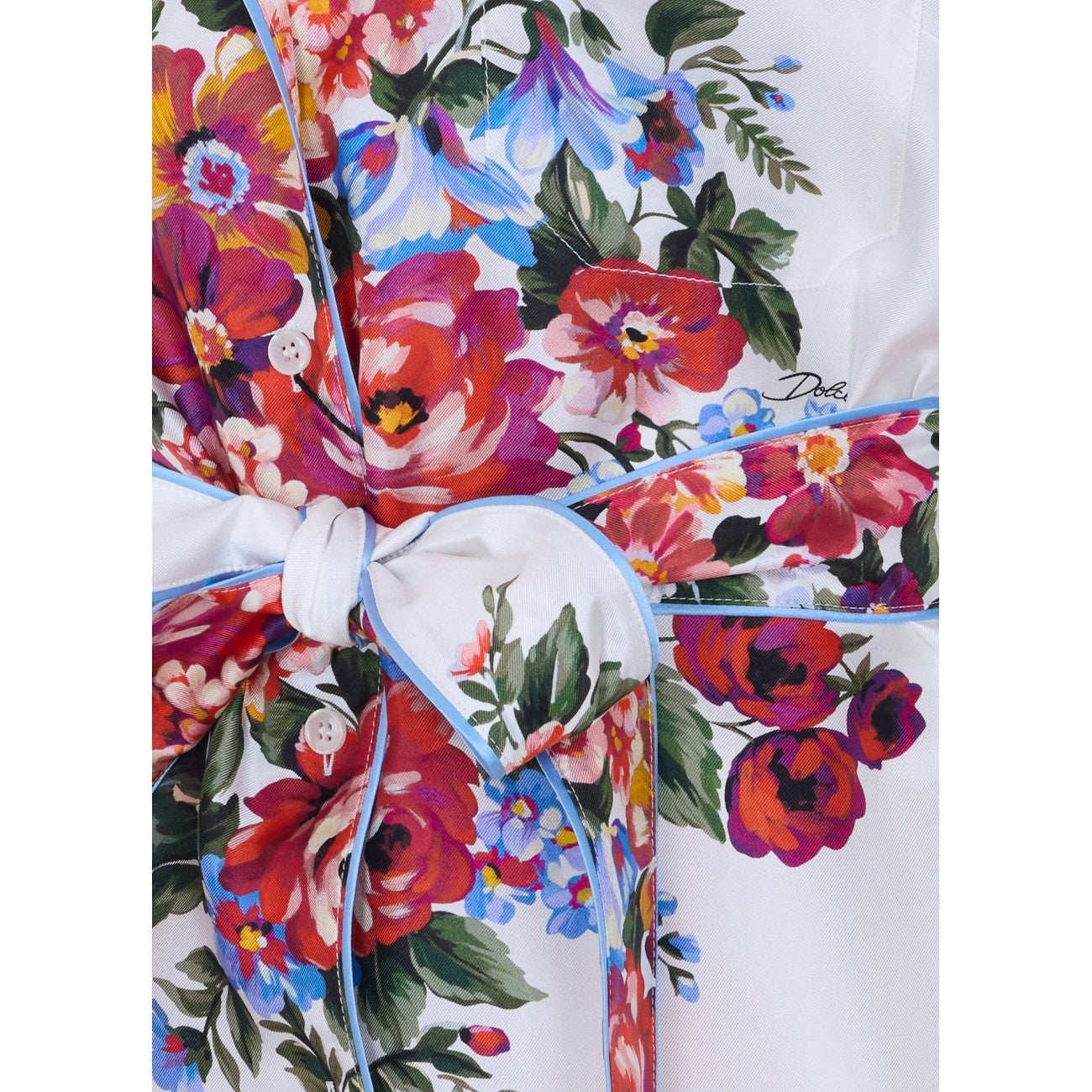 Dolce&Gabbana Women Flower Bouquet-Print Twill Vanity Shirt DOLCE & GABBANA
