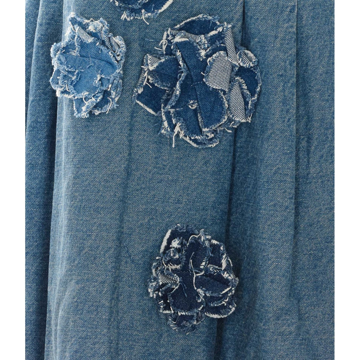 Ganni Women Ganni Women Flower Denim Dress GANNI