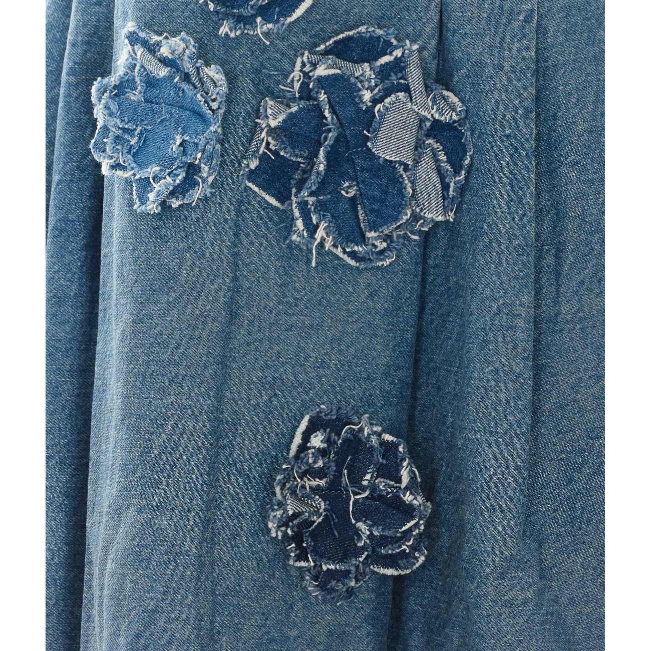 Ganni Women Flower Denim Dress GANNI