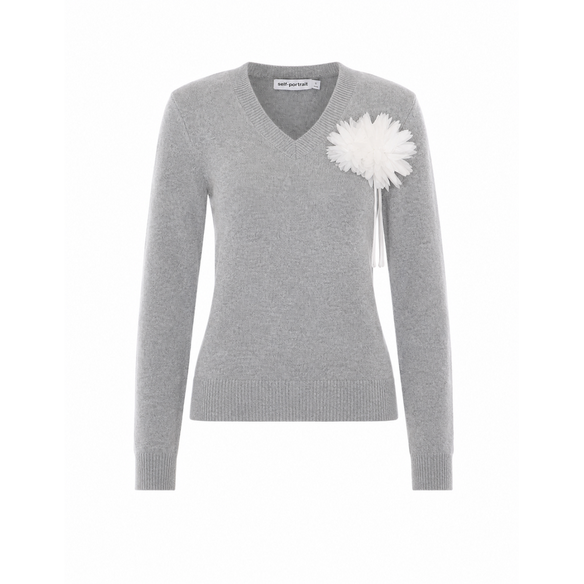 Self Portrait Women Flower Wool Jumper SELF-PORTRAIT